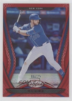 2020 Panini Chronicles Certified Red 6/25 Pete Alonso #1 0e5m