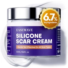 Silicone Scar Cream with 6.7% Active Ingredients, Scar Gel Visible in 2 Weeks, M
