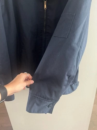 Dickies Eisenhower Jacket Size 5XLR Navy Blue Quilted Lined Workwear image 6