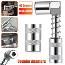 4500 PSI Grease Nozzle Adapter Grease Gun- Accessory 90 Degree Grease Coupler US