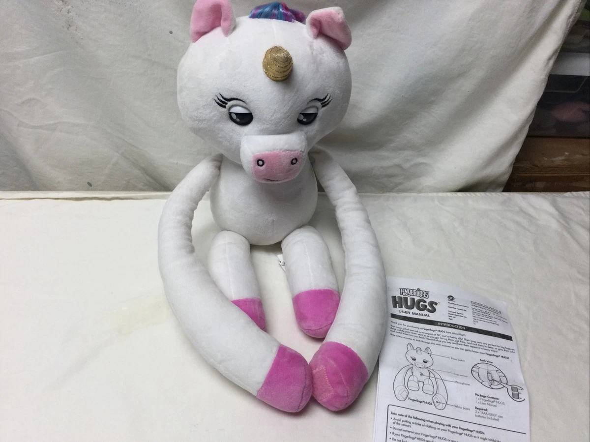 WowWee Fingerlings Hugs Gigi Unicorn Interactive Plush Toy White User Manual