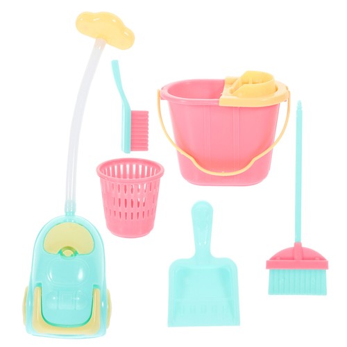 1 Set Puppenhaus Reinigungswerkzeug Spielzeug Spielen Haushalt Spielzeug Zubehör Kit - Bild 7 von 12