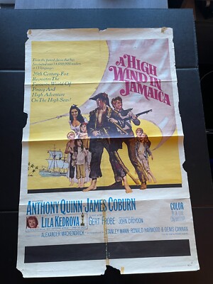 A High Wind in Jamaica (1965) - Original One Sheet Movie Poster 27 x 41