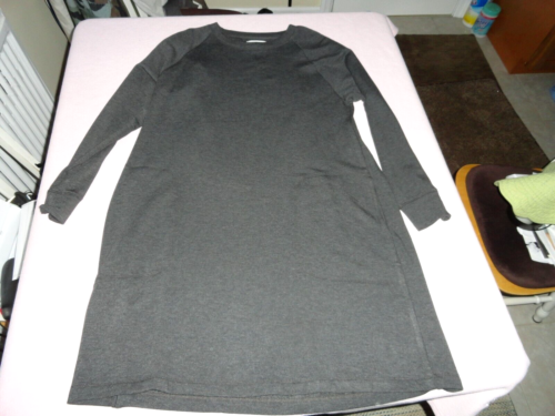 Lou & Grey For Loft Women Gray Sweatshirt Dress Large NWT New