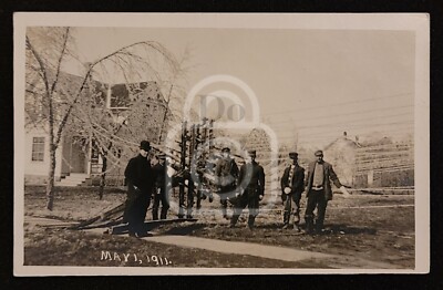 Spectacular RPPC of Ice Storm Damage. Nebraska, or Missouri. May 1st 1911