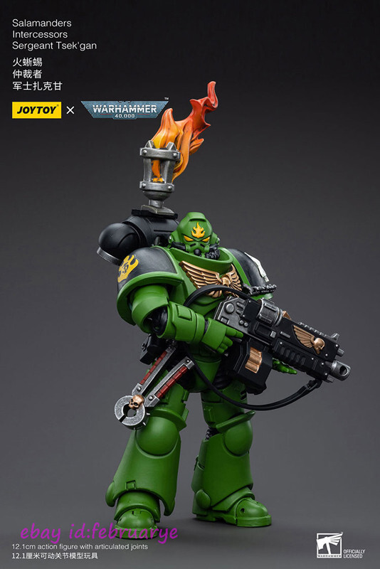 Joytoy 1/18 Warhammer40 Salamanders Intercessors Sergeant Tsek'gan