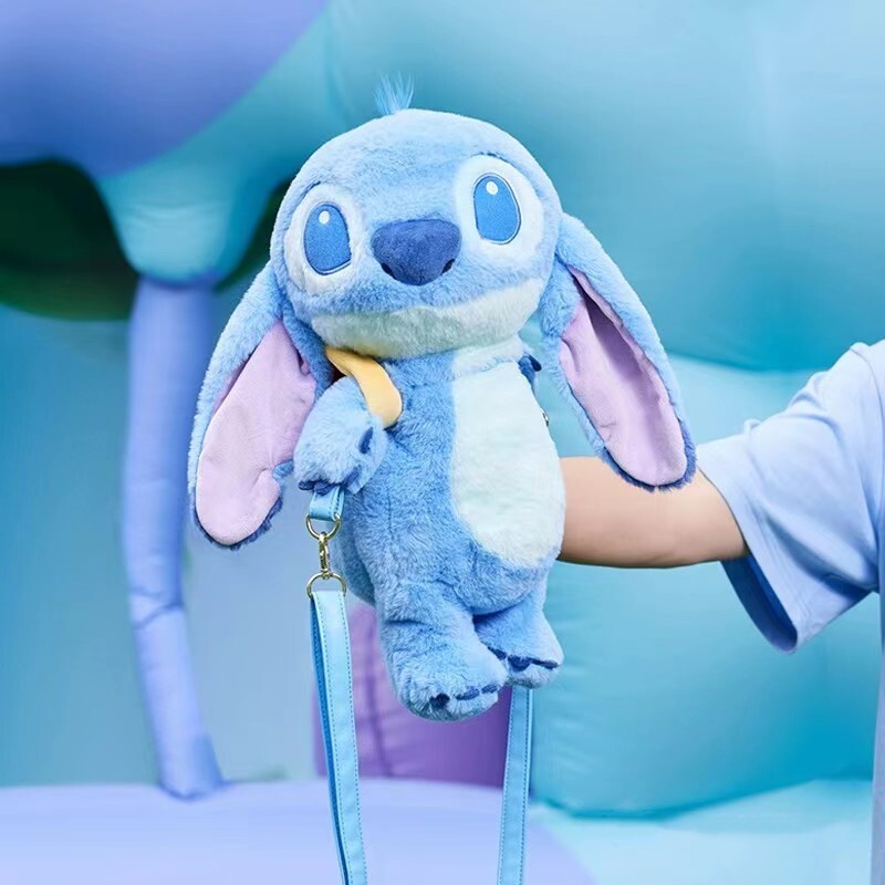 Authentic Disney Stitch Plush Crossbody Shoulder Bag