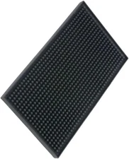 Bar Mat 6 X 12 Small Black Coffee Mat for Home Bar Rubber Bar Service Spill M