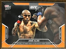 2024 Topps Now UFC #5 Jose Aldo Jonathan Martinez UFC 301 ORANGE 4/5