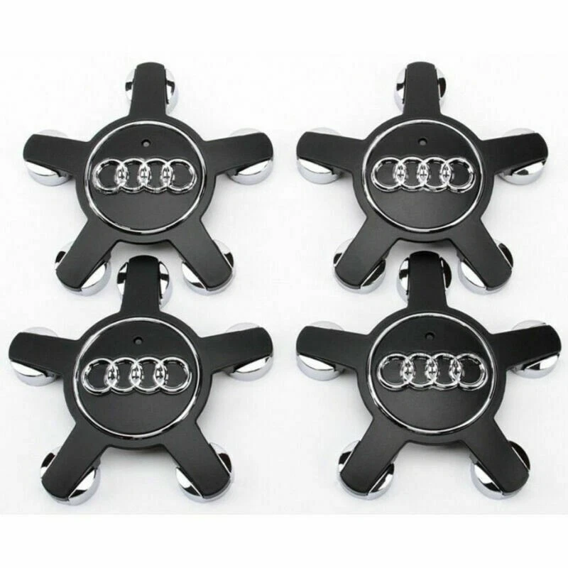 Audi black wheel sale caps