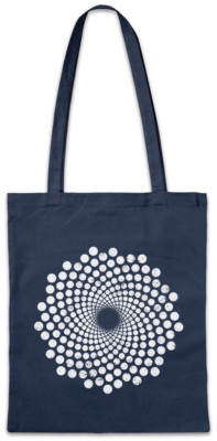 SPIRAL DOTS Stofftasche Einkaufstasche Hypno Labyrinth Mystic Hypnotic Circle