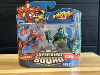 2010 Marvel Super Hero Squad SPIDER-MAN & RONAN Figure Set NEW MOC