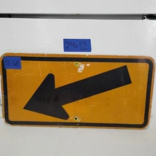 Authentic Road Traffic Street Sign (ARROW) 12"X24" FREE SHIPPING 12-68