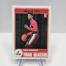 Scoot Henderson Rookie 2023-24 NBA Hoops Tribute Rookie #297