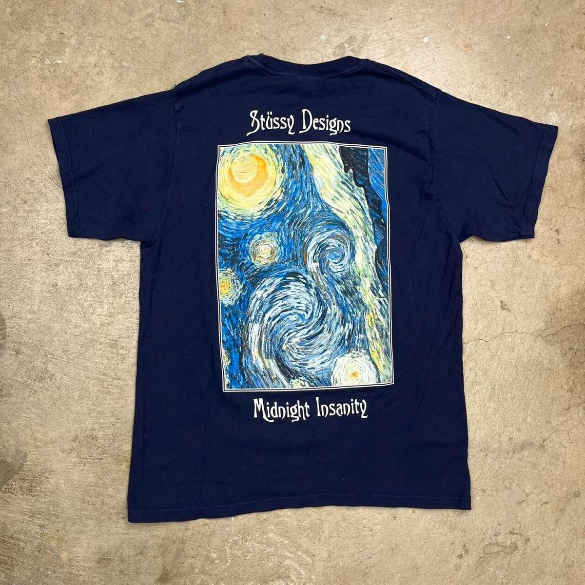 ★入手困難★STUSSY MIDNIGHT INSANITY TEE Buy Stussy Midnight Insanity Tee 'White' - 1904689 WHIT | GOAT