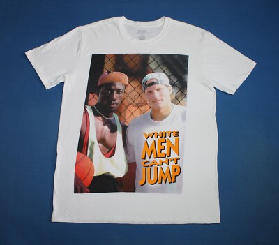 Primark White Men Can't Jump Shirt Weiß Herren T-Shirt Large