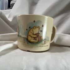 Vintage Disney Winnie Pooh Bear Baby Toddler E H Shepard Cup Selandia Melamine