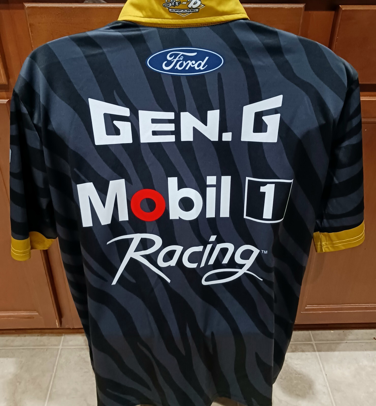 StewartHaas Mobil 1 Chase Briscoe Large Race Used Crew Shirt NASCAR