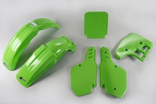 Kit Plastiques Carénages Kawasaki 125 1988 Ufo Plast Vert Motocross KAKIT198