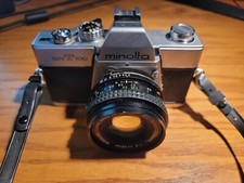 Vintage Minolta 35mm SRT 100 Camera w/50mm Rokkor-X Lens