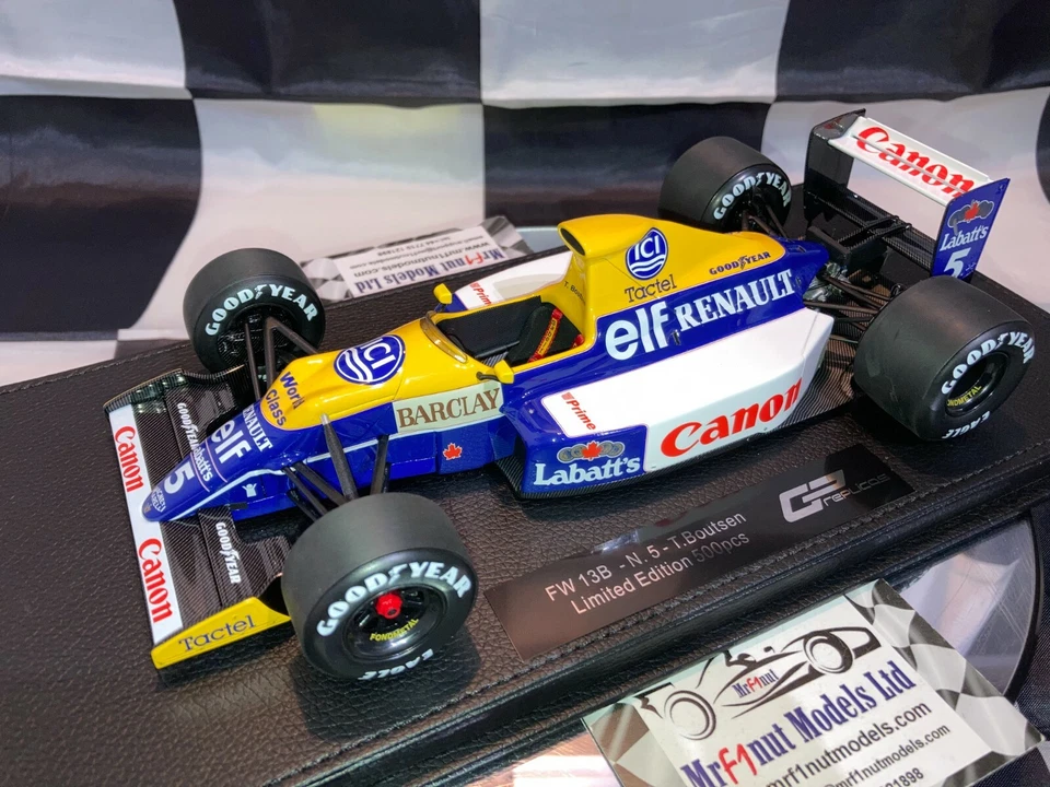 1:18 GP Replicas GPR 100a Thierry Boutsen Williams Renault FW13B #5 1990 - Immagine 4 di 4