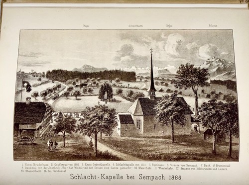 1886 Göschen, Eroi Della Battaglia Di Sempach, 23 Piatti, 4to, Svizzera, Mili - Picture 3 of 5