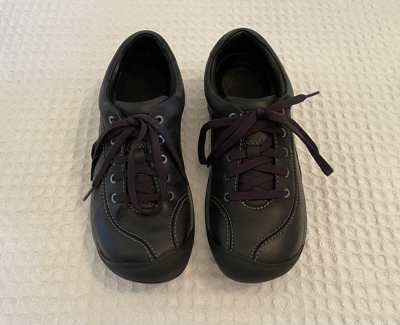 Sneakers KEEN Presidio in pelle scarpe stringate Oxford nero 7 5