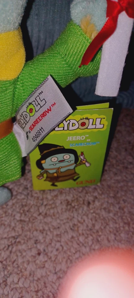 NEW Gund Uglydoll Wizard of Oz Jeero Scarecrow Plush Stuffed Animal Toy - Image 4 of 4