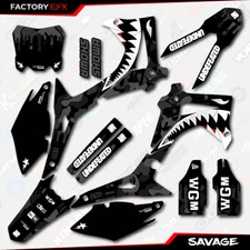 Black Savage Racing Camo Graphics kit fits Honda Crf250 14-17 Crf 250 Decal