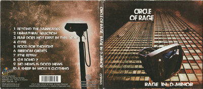 CIRCLE OF RAGE - Rage In D-Minor - 2012 CD Album  (Digipack)   *FREE UK POSTAGE*