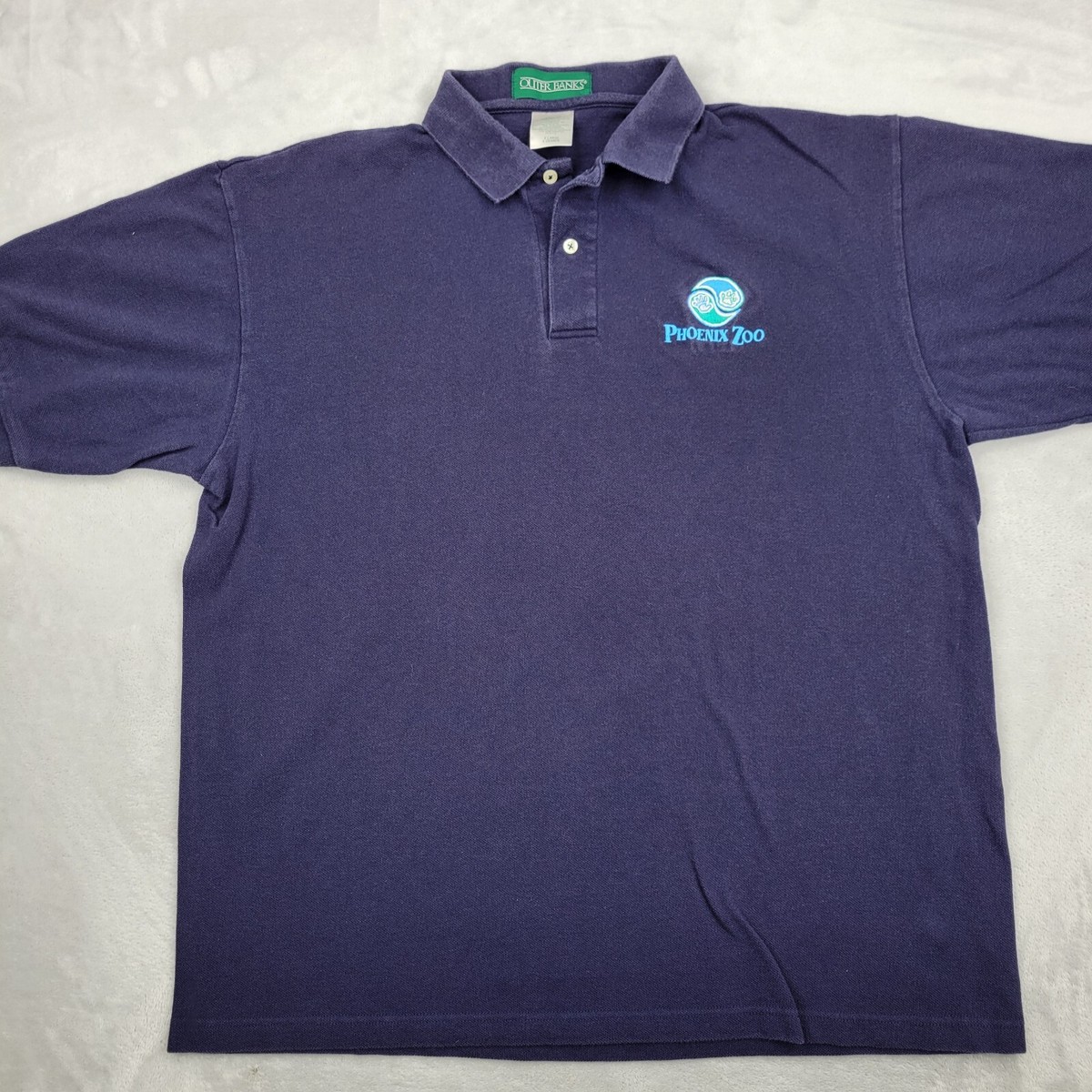 Phoenix Zoo Shirt Men Extra Large Golf Polo Paw Print Arizona