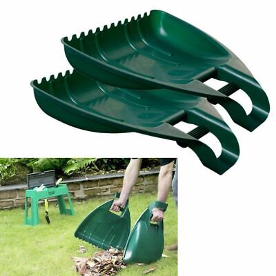 Home Garden Hand Leaf Grabber Leaves Grass Hedge Clippings Collector ...