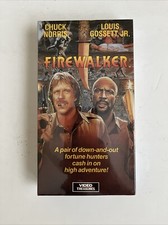 Firewalker VHS Cassette - 1989 Chuck Norris Louis Gossett Jr Video Treasures New