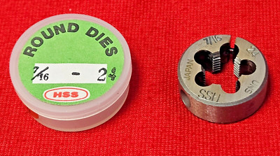 Alfa 7/16-24 HSS 1'' OD Round Adjustable Die RDSP74784 Ford GM Vintage Brakes etc