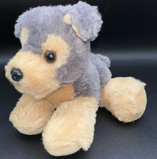 Aurora Peluche Marrone e Grigio Mini Flopsie Yorkie Yorkshire Terrier Cucciolo Cane 8"