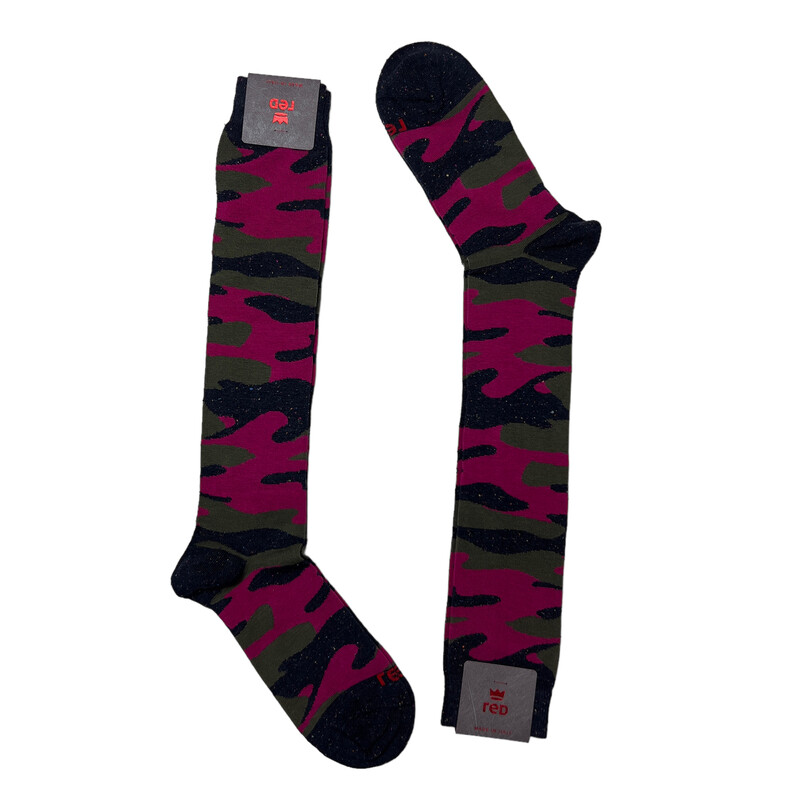 Scozia Calzini Fucsia Uomo Calzini Lunghi Uomo Red Colore Blu