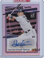 2020 Panini Signature Series Yoshitomo Tsutsugo Tampa Bay Rays Auto in Hand
