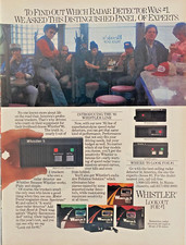 Whistler 5 Radar Detector Vintage 1985 Print Ad