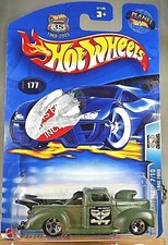 2003 Hot Wheels #177 Work Crewsers 7/0 1940 FORD Flat Dark Green w/Chrome 5 Sp