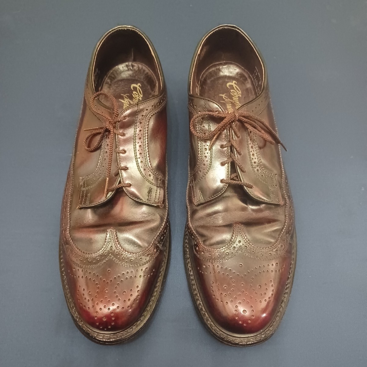 Coburne Square Leather Cordovan Wingtip Oxfords Men’s size 9D Coburne Square Mens Burgundy Leather Wingtip | Mercari main image 4