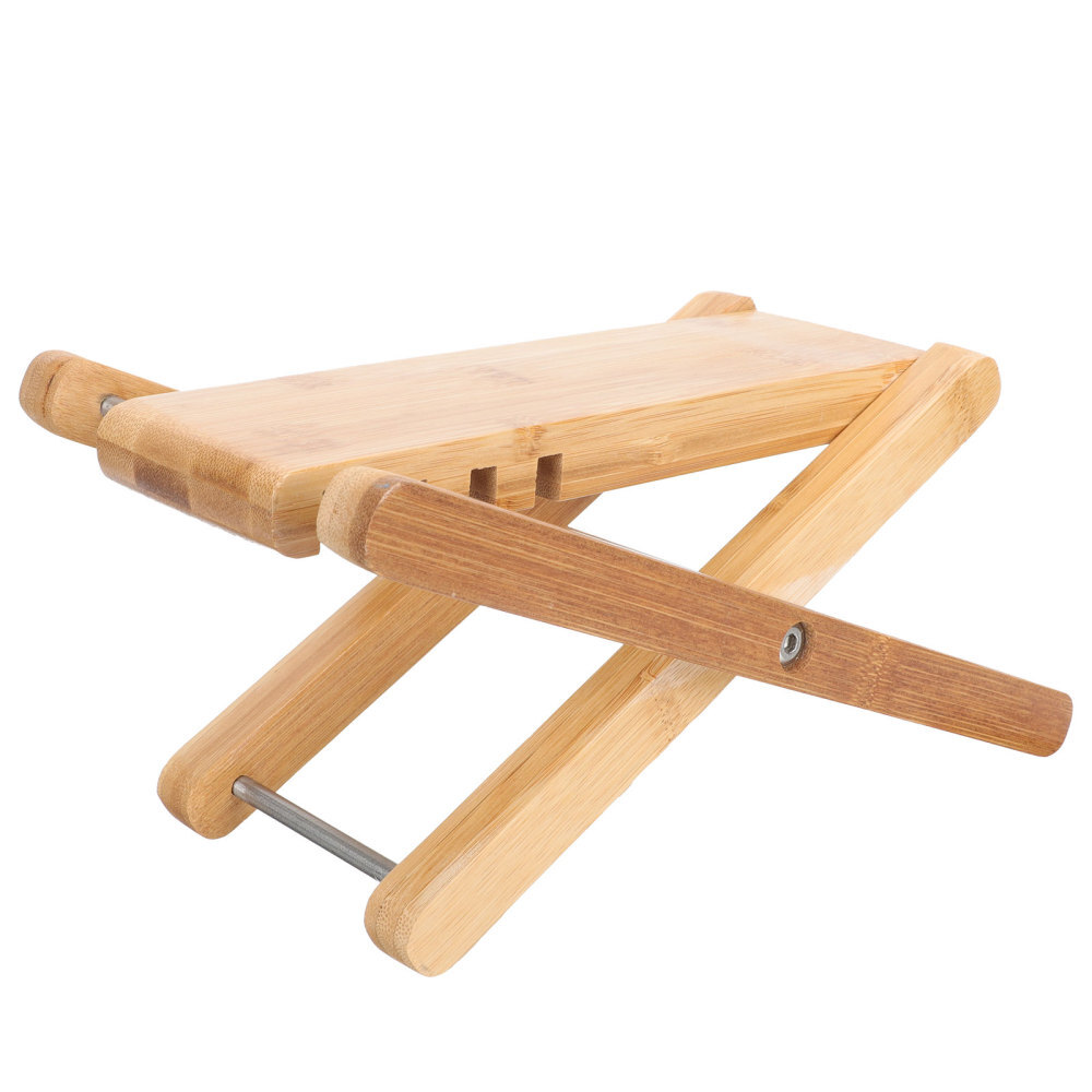 Pedicure Footrest Bamboo Salon Accessory Guitar Playing Pedal Simple