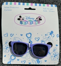 Disney Store Authentic Baby Sunglasses 100% UV Protection - Purple/Yellow