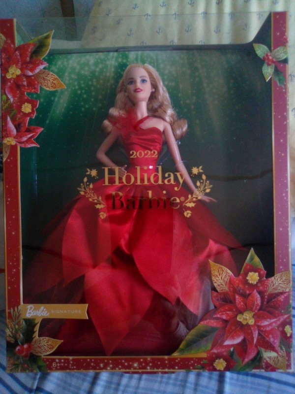 Barbie Signature 2022 Holiday Doll with Blonde Hair - HBY03