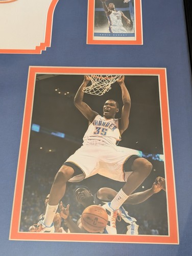 KEVIN DURANT Signed Framed Jersey Authenticated + COA Oklahoma City Thunder - Picture 3 of 7