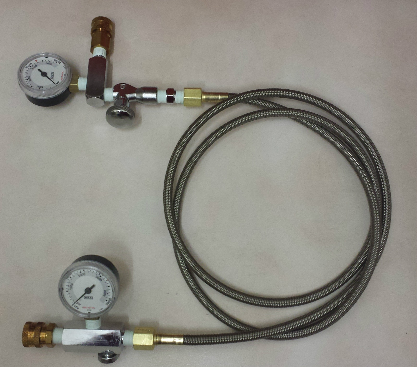 Oxygen Transfill SCUBA Tank Whips For Nitrox/Trimix/Helium/Haskel, etc