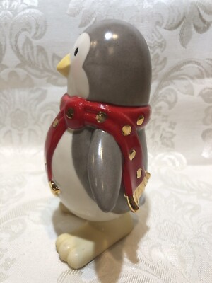 ⭐︎ PenGuin⭐︎ Lenox Christmas Holiday Penguin Wobbler Bobbler, 6”, #847036 | eBay