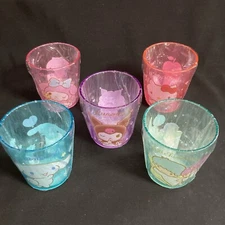 Sanrio Characters Cups Hello Kitty Cinnamoroll Kuromi Daiso Set of 5 From Japan