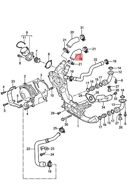 Genuine PORSCHE Hose 99610652973 | eBay