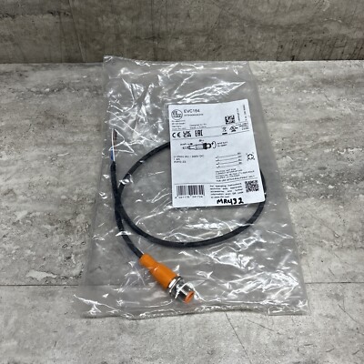 IFM EVC184 4-Pin Male M12 DC Micro Single Ended Cordset, 0.5m Length, New