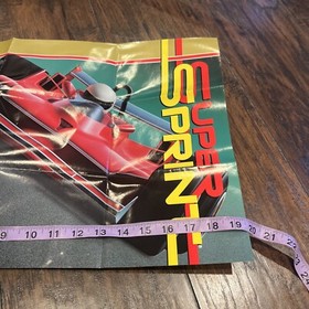 SUPER SPRINT Nintendo NES Tengen  Poster Only No Game - Good Condition 
